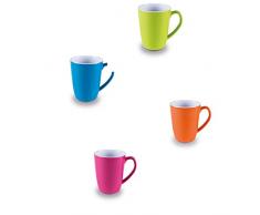 #11 Melamin Tassenset in frischen Farben 4 Stück aus spülmaschinengeeignet bunt Campinggeschirr Geschirr Personen Picknick Camping Geschirrset