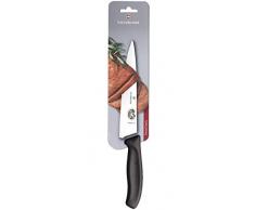 Victorinox Swiss Classic Tranchiermesser, 22 cm Klinge, Edelstahl, Spülmaschinengeeignet, schwarz