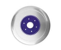 Schinkenmesser elektrolytisch poliert lila für RITTER Multischneider fortis 1, fondo 1, pino 2, E 16, E 18, E19, E 21, E 118, AES/Allesschneider/Messer/Ersatzmesser/Aufschnittmesser