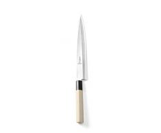 HENDI Messer Sashimi, mit Holzgriff, Japanische Messer, Küchenmesser, Messer, Deutscher Stahl X50CrMoV15, Klinge: 240mm, Länge: 370mm