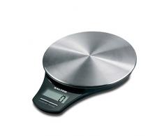 Salter digitale Küchenwaage Edelstahl - Elektronische Waage Digitalwaage für die Küche, Wiegen von Lebensmitteln mit einer Kapazität von 5kg, Flüssigkeiten in ml und fl. Oz., genaue Messung