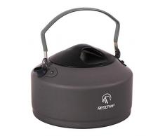 Redcamp 0,8 l/0,9 l/1,4 l Outdoor Camping Kessel, Aluminium Wasserkanne mit Tragetasche, kompakter leichter Teekessel 0,9 l.