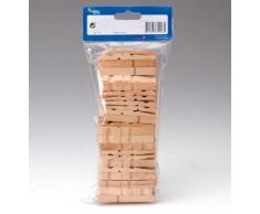 GLOREX Wäscheklammern Holz 72mm 100St, Natur, 11.5 x 4 x 25 cm