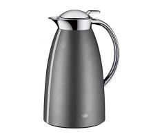 alfi 3561.218.100 Isolierkanne Gusto, Edelstahl Space Grey 1,0 l, Absolut dicht, zerlegbarer Verschluss, 12 Stunden heiß, 24 Stunden kalt