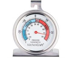 KitchenCraft Kühlschrank- Thermometer, Edelstahl