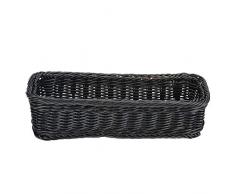 Mumusuki Hochwertige Innovative Essstäbchen Aufbewahrungskorb Restaurant Desktop Geschirr Gabel Löffelhalter(L)