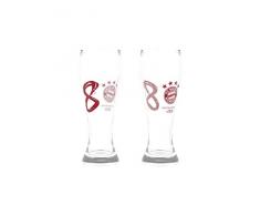 FC Bayern München Weißbierglas 2er Set Deutscher Meister 2020