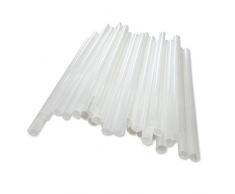 BIOZOYG umweltfreundliche Jumbo Strohhalme Ø 8mm I Longdrink Smoothie Cocktail Trinkhalme 25 cm weiß I Nachhaltige Plastik Trinkhalme aus PLA Bio-Kunststoff biologisch abbaubar I 150 Stück