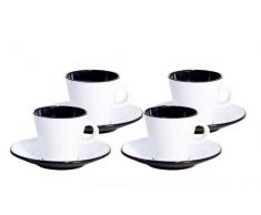 Gimex Espressotassen-Set Linea 2-teilig schwarz, weiß