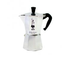 Bialetti Moka Express Espressokocher, Aluminium, metallic, 6 Tassen