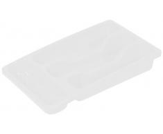 CURVER 193637 Besteck-Kasten, klein, Polypropylen, transparent, 33 x 6 x 20 cm