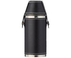 Relags Jagdflasche mit 2 Bechern Flachmann, Schwarz, 200 ml