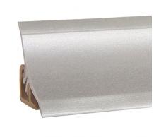 HOLZBRINK Küchenabschlussleiste Alu Silber Küchenleiste PVC Wandabschlussleiste Arbeitsplatten 23x23 mm 150 cm