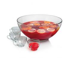 Anchor Hocking Bowle Presence Glas, weiß, 18 x 35 x 17 cm