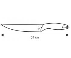 Tescoma extrem scharfes Fleischmesser, Profi Messer mit 20cm langer Klinge