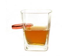 Mags Whiskeyglas Last Man Standing transparent, aus Glas/Metall, in Geschenkkarton.