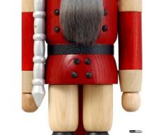 Nussknacker Figur König rot-natur von DREGENO SEIFFEN 39 cm – Original erzgebirgische Handarbeit, stimmungsvolle Weihnachts-Dekoration