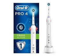 Oral-B PRO 4 Elektrische Zahnbürste, mit visueller Andruckkontrolle & Smart Coaching, weiß