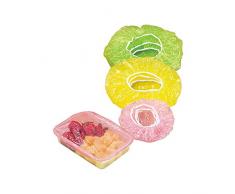 Barlingrock-Frische-Schutz-Paket, 24 Stück elastische Topfdeckel Abdeckungen für Obst oder Schüsseln Tassen-Abdeckhauben-Set für Küchen-Gemüse-Schutz-Frischeschutz