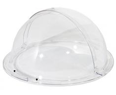 Rolltop Abdeckhaube, rund, aus glasklarem Polycarbonat, geeignet für Chafing Dishes mit Ø 40 cm, sehr robust / Höhe: 23 cm | ERK