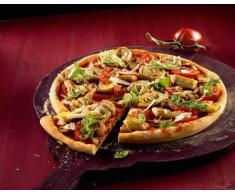 Kaiser Delicious Crossini Pizzaform 37 x 35 x 2,5 cm, Blech rund, Pizzablech antihaftbeschichtet, gewellter Thermoboden