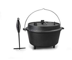 osoltus 9.0 qt Dutch Oven Feuertopf Gusseisen - Fertig eingebrannt