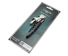 Oaoa Design SMARTPULL bester Korkenzieher mit doppeltem Hebel - klimaneutral - inkl. Folienschneider und Kapselheber