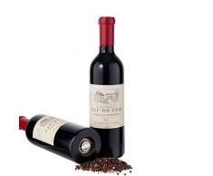 BUTLERS Wine - Pfeffermühle Rotweinflasche - schwarzer Gewürzstreuer in modernem Design - Holz, Metallmahlwerk aus Edelstahl - 30 cm