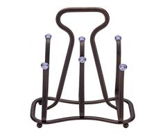 DUS Abtropfständer Flaschen Metall Abtropfhalter Flaschen Tassenhalter Küche Getränkehalter