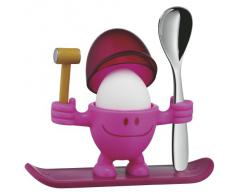 WMF McEgg Eierbecher mit Löffel, Kunststoff, Cromargan Edelstahl poliert, spülmaschinengeeignet, pink