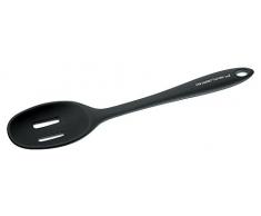 Rosenthal - Sambonet - Gießlöffel, Pastalöffel, Küchenhelfer - Silikon - Grau - gelocht - 29cm