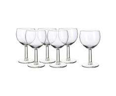 IKEA 6-er Set Weißweingläser Försiktigt Gläserset mit sechs Weingläsern - mit 16cl Inhalt - spülmaschinenfest