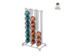 Nespresso Kapselhalter - Hält 42 Kapseln Original Line Elegant und Modern Stable Chrome Finish. Für Citiz, Nespresso Pixie & Latissima Maschinen