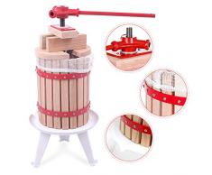 Froadp 6L Saftpresse Obstpresse Fruchtpresse Maischepresse inklusive Pressnetz (Obstpresse, 6L)