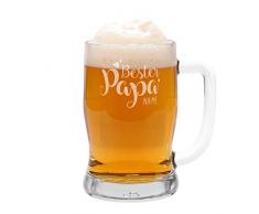 Leonardo Bierseidel mit Gravur - Bester Papa - mit Wunschnamen das perfekte Vatertagsgeschenk