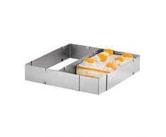 Axentia Backrahmen, Edelstahl, Silber, 37 x 44 x 5 cm, stufenlos verstellbar