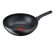 Tefal G11519 Delicia Pro Wokpfanne, 28 cm, Aluminium, schwarz