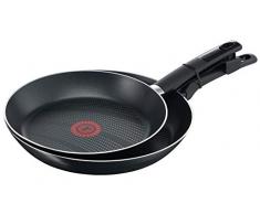 Tefal B29990 Cook N Clean 2-teiliges Pfannenset, mit sicherer Antihaftversiegelung, PFOA-frei, inklusive Thermo-Spot Temperaturanzeiger, 24, 28 cm