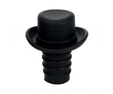 NNMNBV formeller Hut Silikon Bar Werkzeuge Flaschenverschluss Deckel Weinflaschenverschluss Küche Bar Supplies Lustiger Flaschenverschluss Bier Soda Kork, Schwarz