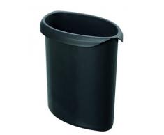 HAN 1815-F-13, Abfalleinsatz flammhemmend, Schwer entflammbar, Sicher, Perfekte Abfalltrennung, Premium Qualität, 2 Liter Volumen, schwarz