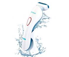 Damenrasierer Elektrisch, kabelloser Ladyshaver für die Trocken- und Nassrasur, Rasierer für Armen, Beinen Achseln Intimbereich Bikinizone, LED-Licht und USB-Anschluss, Batteriebetrieb
