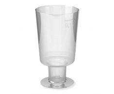 1-PACK Einweg-Weinglas 100ml, PS, 1 tlg. Ausführung, transparent glasklar, 1 / Hochwertige glasklar transparente Weingläser aus Polystrol im Hygienepack. Mit Eichstrich, 75 Stück