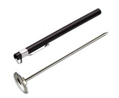 UPKOCH Mechanische Fleischthermometer Taschenthermometer Instant Food Thermometer Kochsonde Edelstahl Braten Thermometer für Türkei BBQ Grill