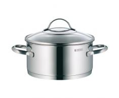 WMF Provence Plus Kochtopf 24cm, Glasdeckel, Bratentopf 4,1l, Cromargan Edelstahl poliert, Topf Induktion, unbeschichtet, backofengeeignet