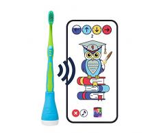 Playbrush Smart, smarte Kinder-Zahnbürste mit Apps zum spielerischen Erlernen des Zähneputzens (Blau)