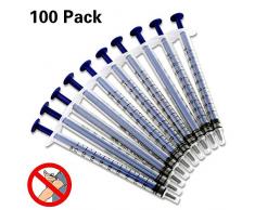 KUOZEN Pipette Spritze Marinade Injektor Messspritzen Türkei-Spritze Blunt Tip-Spritzennadeln Tropfenzähler mit Bulb Tip Medikationsspritzen Dosierspritze