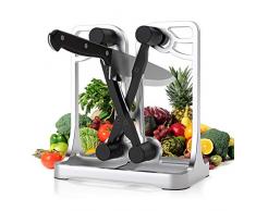 Messerschärfer Profit, APOGO Messerschleifer Messer Schärfer für Küchenmesser, Kochmesser, Messerset, Gewerbe und Haushalt Messer Schärfer für Wellenschliff und Glatter Klinge, Kitchen Messerschaerfer