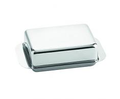 Weis Butterdose für 1/2 Pfund, Edelstahl, Silber, 15 x 9.4 x 4.2 cm