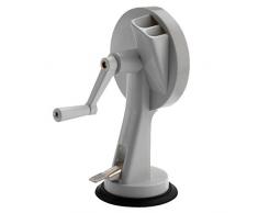 Westmark Bohnen-Schneider mit 2 Schneidöffnungen und Saugfuß, Retro-Design, Rostfreie Edelstahl-Messer/Kunststoff-Gehäuse, Weiß, 1184RT60