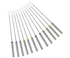 Nrpfell 18 Stücke Edelstahl Fondue Gabeln Mit Hitze Best？ndigem Griff Für K？se Schokoladen Fondue Braten Marshmallows Fleisch, 9,5 Zoll